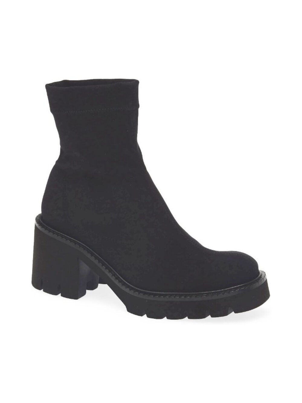 $700 PEDRO GARCIA Zilia Platform Bootie CHUNKY LUGGED SOCK BLACK 38.5 (DD18)